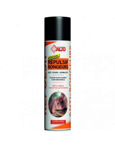 Répulsifs aérosol rongeurs 400 Ml pour extérieur ou moteur de camping-car- ALTO