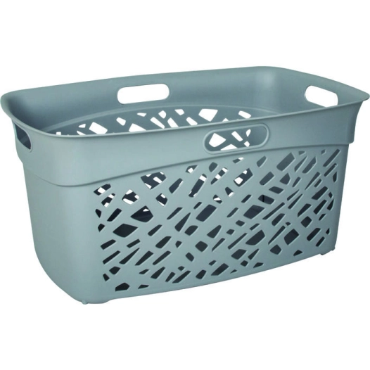 Corbeille à linge 45 litres gris ALMERIA - EDA