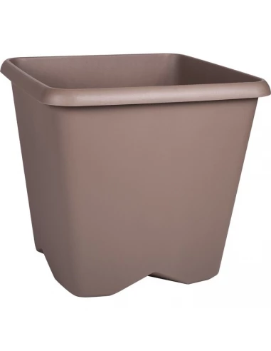 Pot carre chorus 35,6l Taupe - EDA