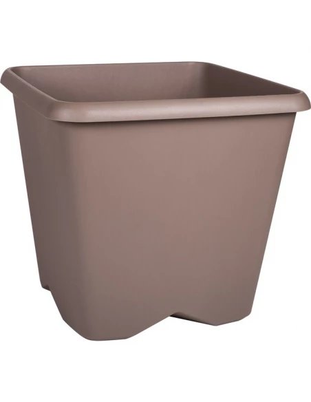 Pot carre chorus 35,6l Taupe - EDA