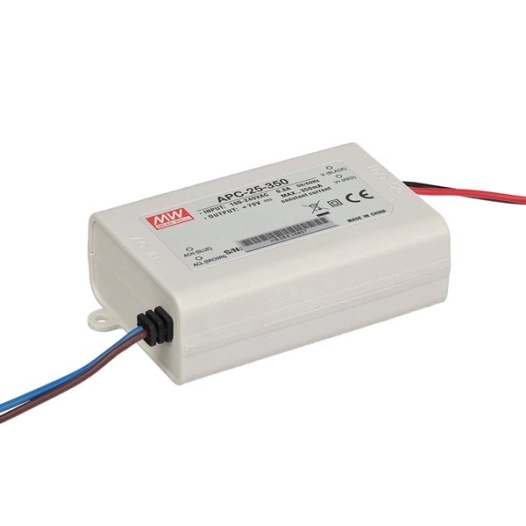 driver de led à courant constant - 1 sortie - 350 ma - 25 w