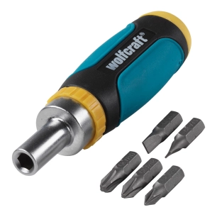 Jeu De Tournevis Manuels 6 Pièces Avec 5 Embouts 1237000 - WOLFCRAFT