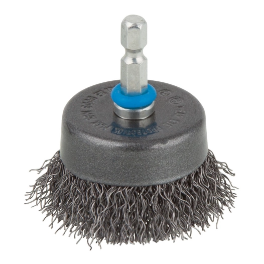 Brosse Tasse En Fil Dacier, Vaste. Hexagonal, Ø50mm 2106000 - WOLFCRAFT