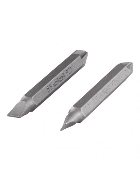 Jeu Dembouts Double Solide, 2 Pcs. Pz/Fente 2408000 - WOLFCRAFT