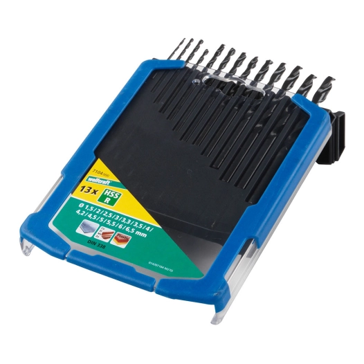 Jeu De Forets Pour Métal Hss Fl, 13 Pièces, Ø1,5-6,5 7104000 - WOLFCRAFT