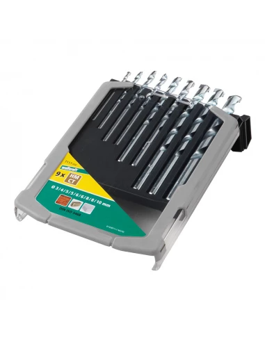 Jeu De 9 Forets Pour Pierre, Ø3-10mm 7111000 - WOLFCRAFT