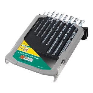 Jeu De 9 Forets Pour Pierre, Ø3-10mm 7111000 - WOLFCRAFT