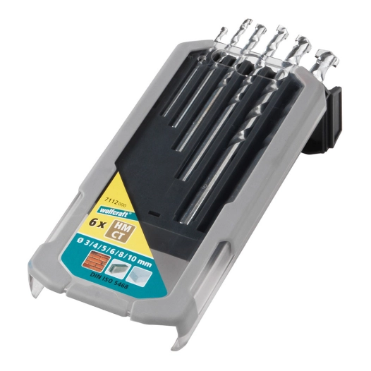 Jeu De 6 Forets Pour Pierre Ct, Ø3-10mm 7112000 - WOLFCRAFT