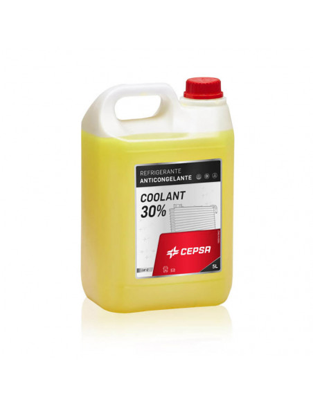 Liquide Refroidissement Antigel 30% 5L Protection Moteur Efficace contre Gel et Surchauffe - CEPSA