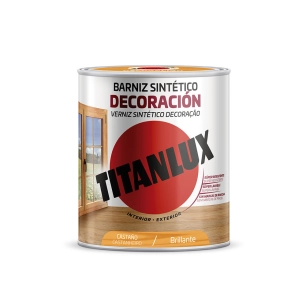 Vernis Synthetique Decor Marron Brillant 750ml Titanlux M10100134 - TITANLUX