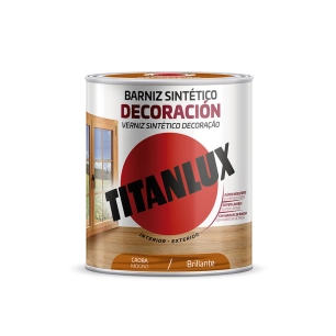 Vernis Synthetique Decoration Acajou Brillant 750ml Titanlux M10100434 - TITANLUX