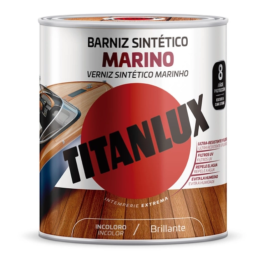 Vernis Synthetique Marin Brillant Incolore 4l Titanlux M13100004 - TITANLUX