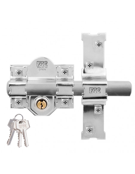 Serrure FAC 301-L/80 Nickel Sécurité renforcée nickelée - FAC