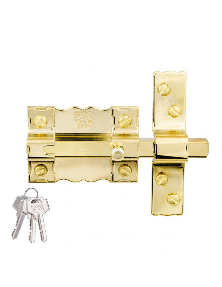 Broche FAC Or F12102 Sécurité renforcée et finition dorée - FAC