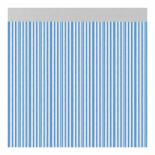 Rideau De Porte Brescia Couleur Bleu 90x210cm M63169 Acudam - ACUDAM