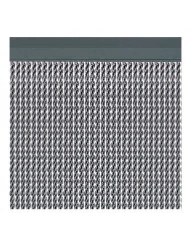 Rideau De Porte Manacor Couleur Argent 90x210cm M63577 Acudam - ACUDAM