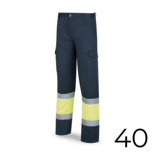 Pantalon Polyester/Coton Bicolore Bleu/Jaune Haute Visibilité Taille 40 Taille 40 388pfxyfa/40 Marca - MARCA