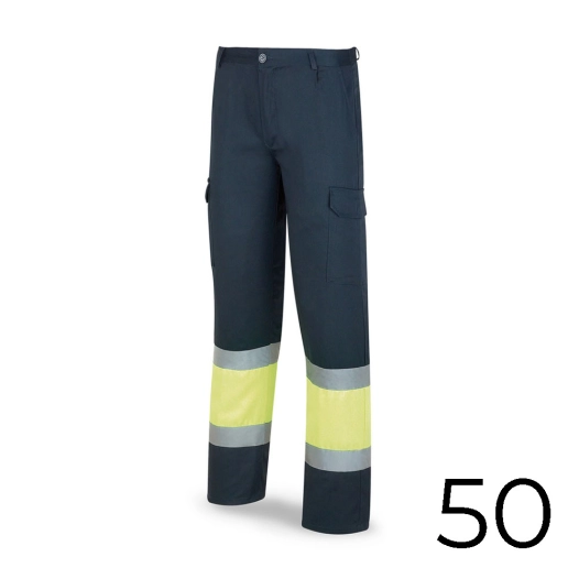 Pantalon Polyester/Coton Bicolore Bleu/Jaune Haute Visibilité Taille 50 Taille 50 388pfxyfa/50 Marca - MARCA