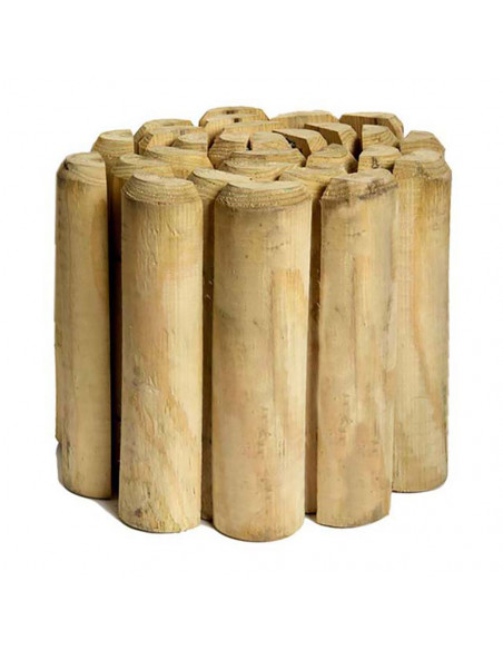 Bordure Bois Faura 200cm Bordure de jardin en bois traité, facile à installer. - FAURA