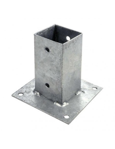 Ancre Carrée Faura 7x7cm Fixation robuste pour poteaux bois - FAURA
