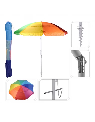 Parasol Articulé Multicolore Ø220cm - OEM