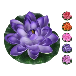 Fleur De Lotus Artificielle (IL Flotte Sur Leau) Couleurs Assorties - OEM