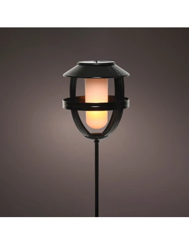 Torche Solaire Effet Flamme Et Fer 898216 - LUMINEO SOLAR