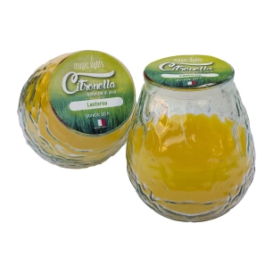 Bougie Verre Citronelle Ø9,5x10,5cm Magic Lights - MAGIC LIGHTS