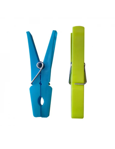 Sachet De 50 Pinces A Plastique 75mm Solaris Couleurs Diverses - SOLARIS