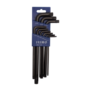 Jeu De 9 Clés Inviolables Torx® Noiries Déportées T10-T50 454-9-H Irimo - IRIMO