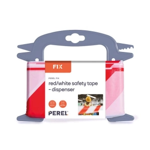 ruban de sécurité rouge/blanc - 100 m - distributeur
