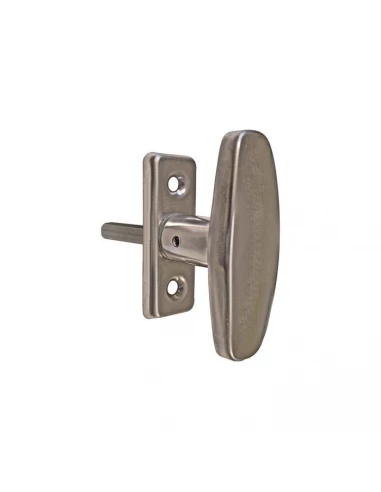 bouton crem.plastique inox