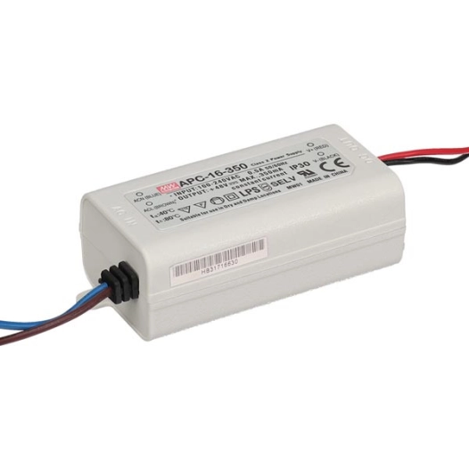 driver de led à courant constant - 1 sortie - 350 ma - 16 w