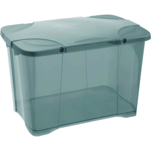 coffre clip box gris 60l