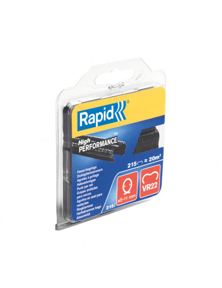 Agrafes Grillage Noir Rapid Fixation robuste et discrète pour grillage - Rapid