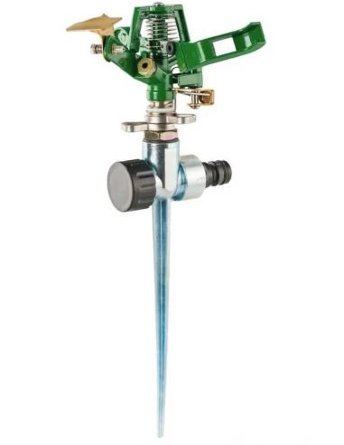 Asperseur métal sur pique pour arrosage de surface rayon 14m - RAIN IRRIGATION