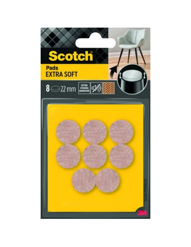 patin feutr adh bei 22mm 8pce