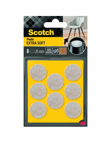 patin feutr adh bei 25mm 8pce