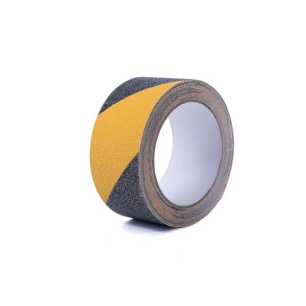 bande réfléchissante 5cm x 10m - noir/jaune