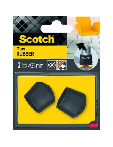 embout caou env noir 25mm 2pce