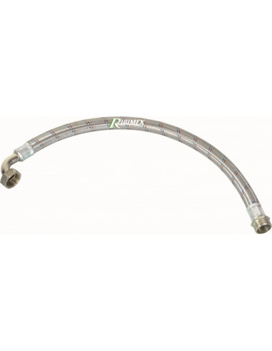 Tuyau Tressé inox 70 cm raccord 1' (26x34) pour pompe d'arrosage