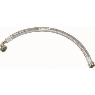 Tuyau Tressé inox 70 cm raccord 1' (26x34) pour pompe d'arrosage