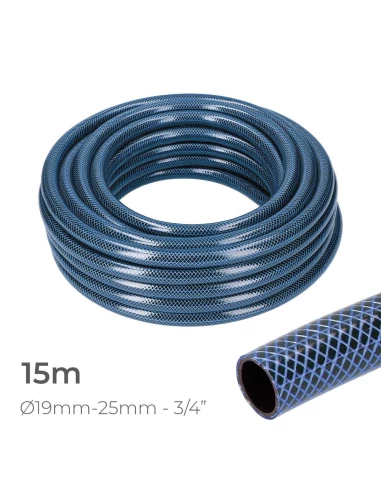 Tuyau D'Arrosage Intérieur Bleu Ø19Mm. Rouleau Extérieur Ø25Mm (3/4'') 15M Edm