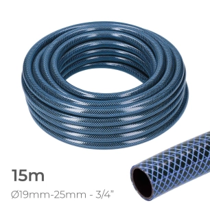 Tuyau D'Arrosage Intérieur Bleu Ø19Mm. Rouleau Extérieur Ø25Mm (3/4'') 15M Edm