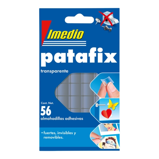 Patafix Pad Adhésif Transparent Amovible 56 Unités. 7001471 Imoyen