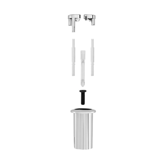 S.Of Kit G Bouton-Poussoir Double Long Avec Mecanisme De Decharge D2D Ah0001700R Roca