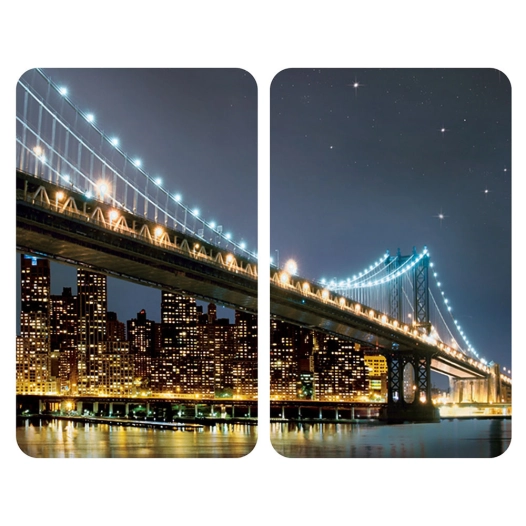 Plaques De Recouvrement En Verre Universelles Brooklyn Bridge 2 Unit. 2521320100 Wenko