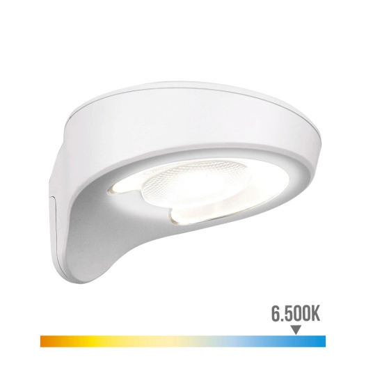 Applique Solaire 1,8W 155Lm 6 500K Avec Capteur Couleur Blanche Edm.