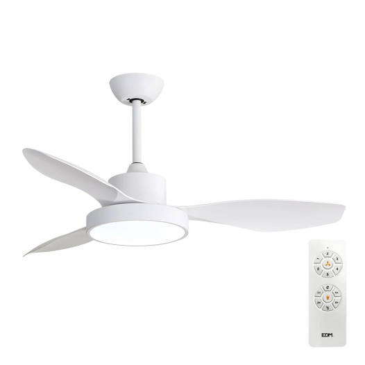 Ventilateur De Plafond 120Cm Dc 38W + Luz 22W 2.160Lm 3.000K - 4.000K - 5.000K Mod. Ártico Edm