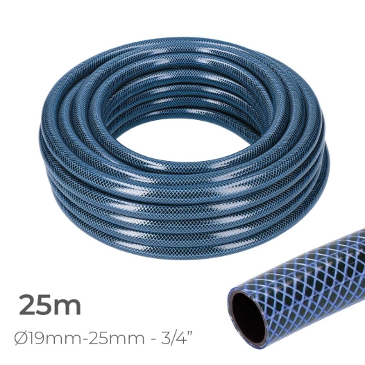 Tuyau D'Arrosage Intérieur Bleu Ø19Mm. Rouleau Extérieur Ø25Mm (3/4'') 25M Edm